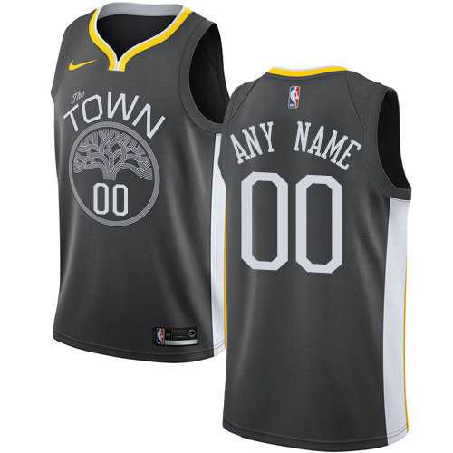 Men & Youth Customized Golden State Warriors Swingman Black Alternate Nike Statement Edition Jersey->customized nba jersey->Custom Jersey